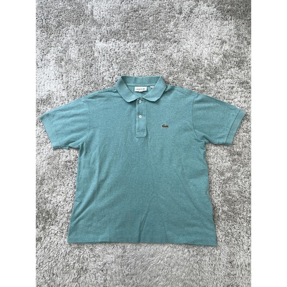 Lacoste Polo Shirt Mens Medium Teal Classic Fit Crocodile Logo Pique L.1264 - Picture 1 of 11